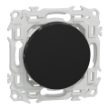Wiser odace - variateur poussoir connecté 2 ou 3 fils zigbee - noir onyx