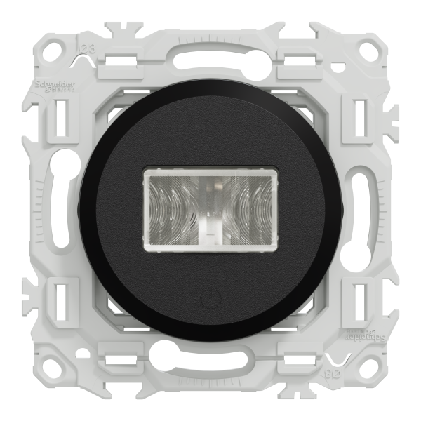 Odace - détecteur présence et mouvement - 3 fils avec neutre - noir onyx