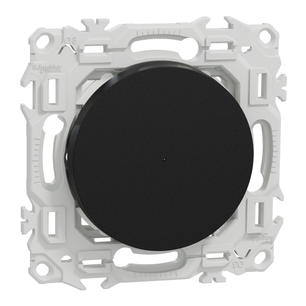 Wiser odace - bouton poussoir connecté 3 fils 10a zigbee - noir onyx