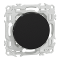 Wiser odace - bouton poussoir connecté 3 fils 10a zigbee - noir onyx