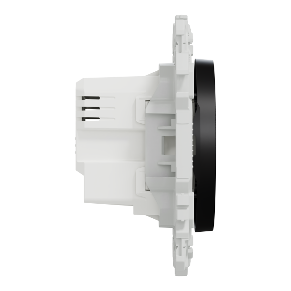 Wiser odace - bouton poussoir connecté 3 fils 10a zigbee - noir onyx