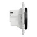 Wiser odace - bouton poussoir connecté 3 fils 10a zigbee - noir onyx