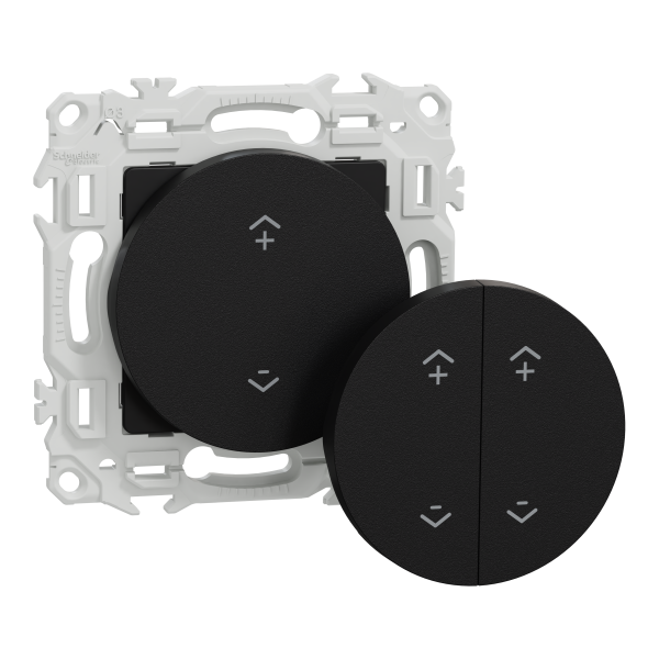 Wiser odace - interrupteur centralisé sans fils 2 ou 4 boutons - noir onyx