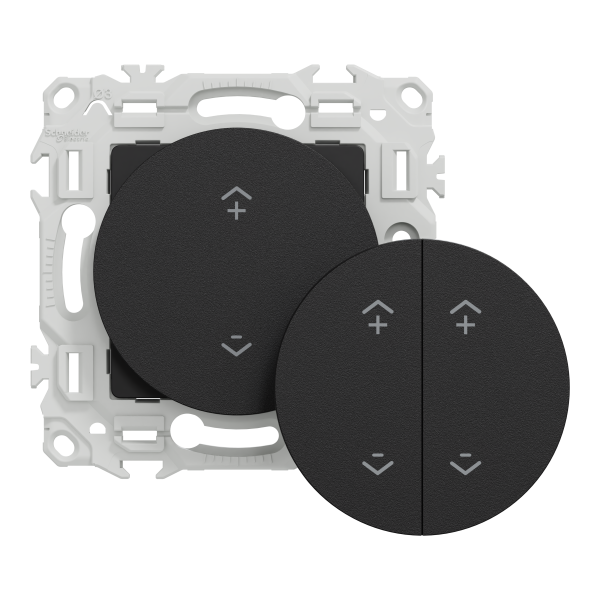 Wiser odace - interrupteur centralisé sans fils 2 ou 4 boutons - noir onyx