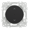 Wiser odace - interrupteur volet-roulant connecté 4a zigbee - noir onyx