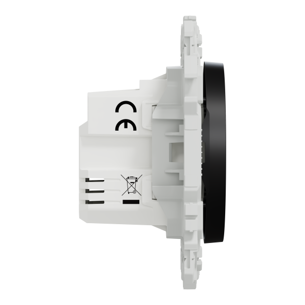 Wiser odace - interrupteur volet-roulant connecté 4a zigbee - noir onyx
