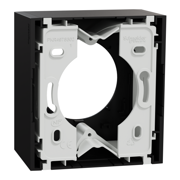 Odace - boîte pour montage en saillie - 1 poste associable - noir onyx