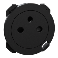 Odace - enjoliveur seul - pour prise affleurante et chargeur usb-c - noir onyx