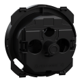 Odace - enjoliveur seul - pour prise affleurante et chargeur usb-c - noir onyx