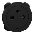 Odace - enjoliveur seul - pour prise affleurante - noir onyx