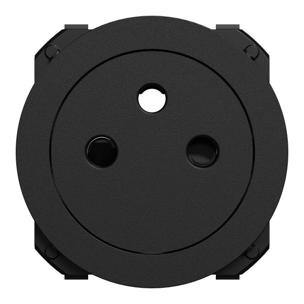 Odace - enjoliveur seul - pour prise affleurante - noir onyx