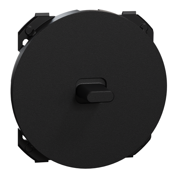 Odace - enjoliveur seul - pour va-et-vient ou poussoir à levier - noir onyx
