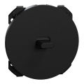 Odace - enjoliveur seul - pour va-et-vient ou poussoir à levier - noir onyx
