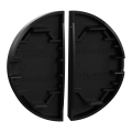 Odace - enjoliveur seul - pour double va-et-vient ou poussoir - noir onyx