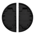 Odace - enjoliveur seul - pour double va-et-vient ou poussoir - noir onyx