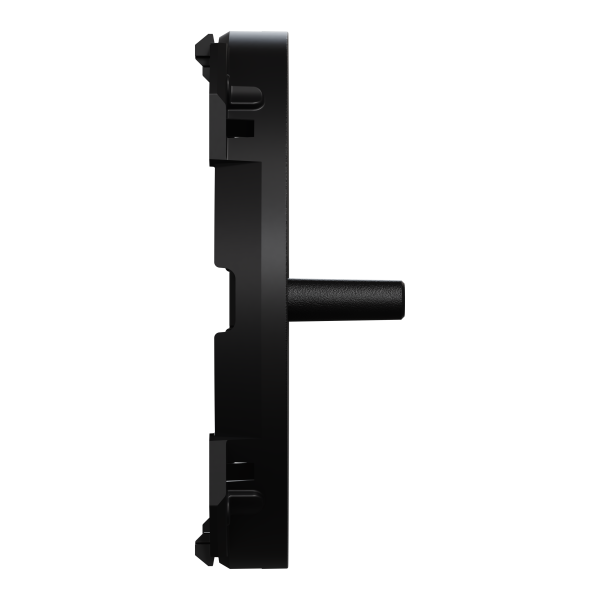 Odace - enjoliveur - pour double va-et-vient ou poussoir à levier - noir onyx