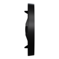 Odace - enjoliveur seul - pour va-et-vient ou poussoir - vmc - noir onyx
