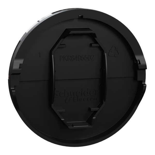 Odace - enjoliveur seul - pour bouton poussoir - porte-étiquette - noir onyx
