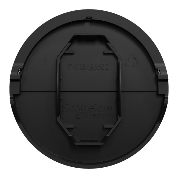 Odace - enjoliveur seul - pour bouton poussoir - porte-étiquette - noir onyx