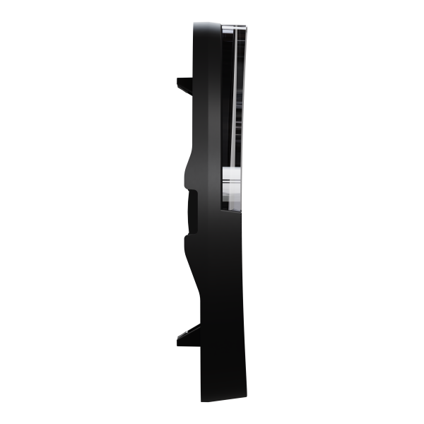 Odace - enjoliveur seul - pour bouton poussoir - porte-étiquette - noir onyx