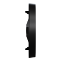 Odace - enjoliveur seul à voyant - pour va-et-vient ou poussoir - noir onyx
