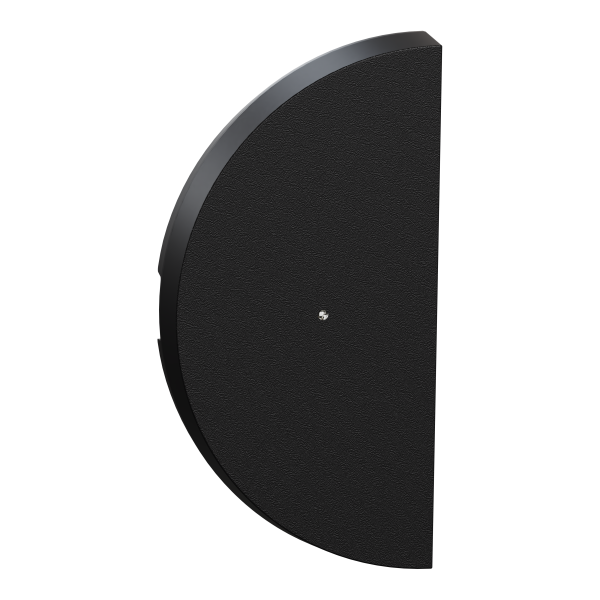 Odace - demi-enjoliveur seul à voyant - pour double vv ou poussoir - noir onyx