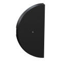 Odace - demi-enjoliveur seul à voyant - pour double vv ou poussoir - noir onyx