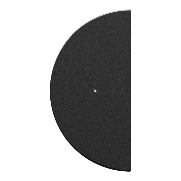 Odace - demi-enjoliveur seul à voyant - pour double vv ou poussoir - noir onyx