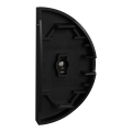 Odace - demi-enjoliveur seul à voyant - pour double vv ou poussoir - noir onyx
