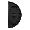 Odace - demi-enjoliveur seul à voyant - pour double vv ou poussoir - noir onyx