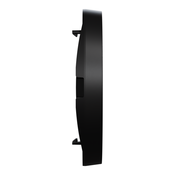 Odace - demi-enjoliveur seul à voyant - pour double vv ou poussoir - noir onyx