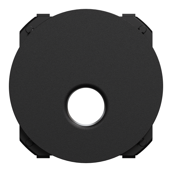 Odace - enjoliveur seul - pour prise tv - noir onyx