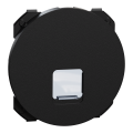 Odace - enjoliveur seul - pour prise rj45 - noir onyx
