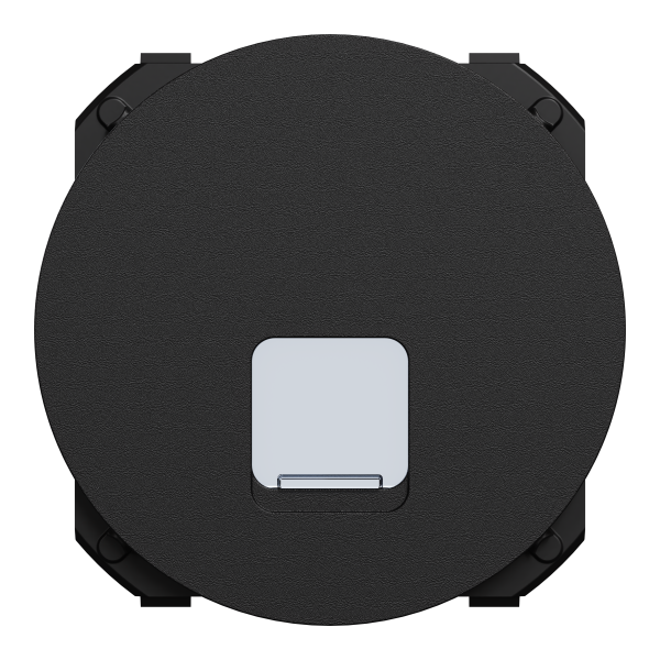 Odace - enjoliveur seul - pour prise rj45 - noir onyx