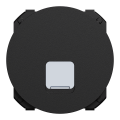 Odace - enjoliveur seul - pour prise rj45 - noir onyx