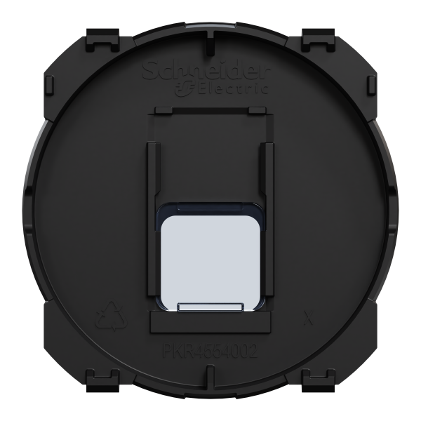 Odace - enjoliveur seul - pour prise rj45 - noir onyx