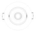 Pack de 4 encastrés kl1 4,8w 3000k blancs 400lm 25000h - Aric - 11095