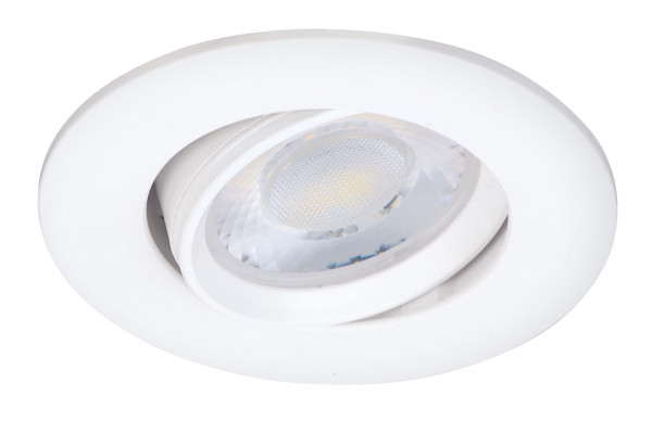 Spot iris blanc 6,2w 550lm 3cct 2700-3300-4000k dimmable - Aric - 51354