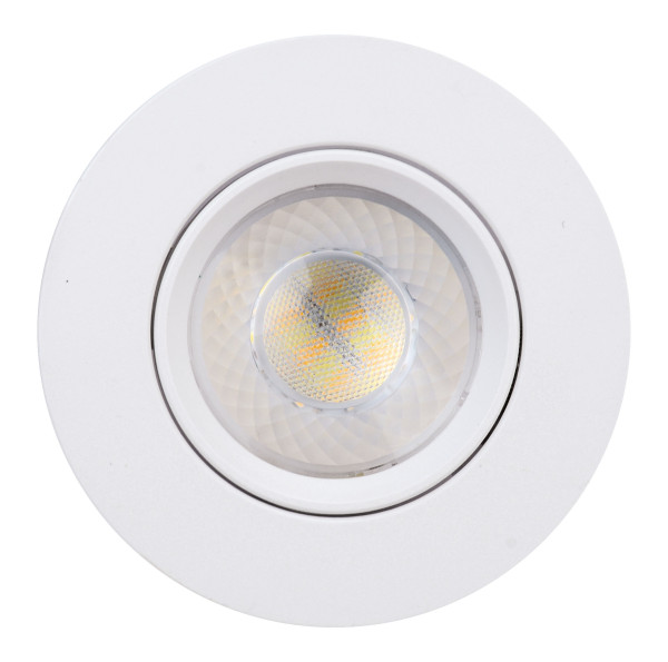 Spot iris blanc 6,2w 550lm 3cct 2700-3300-4000k dimmable - Aric - 51354