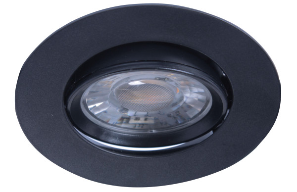 Iris ip20 6,2w/cct3 dim noir - Aric - 51355