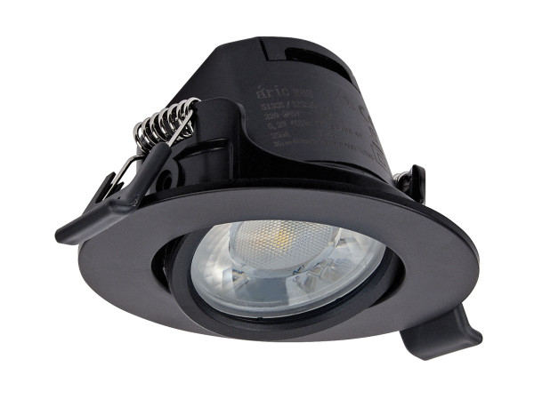 Iris ip20 6,2w/cct3 dim noir - Aric - 51355