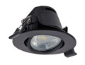 Iris ip20 6,2w/cct3 dim noir - Aric - 51355