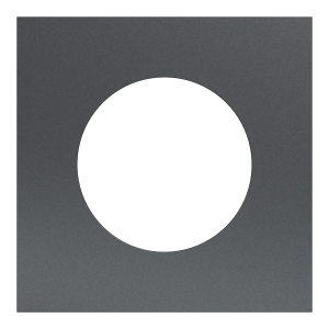 Odace Métal Effet Perle Noire Support Noir