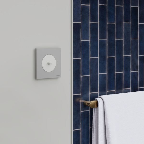 Odace - plaque de finition 1 poste - couleur gris galet