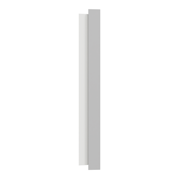 Odace - plaque de finition 2 postes - couleur gris galet