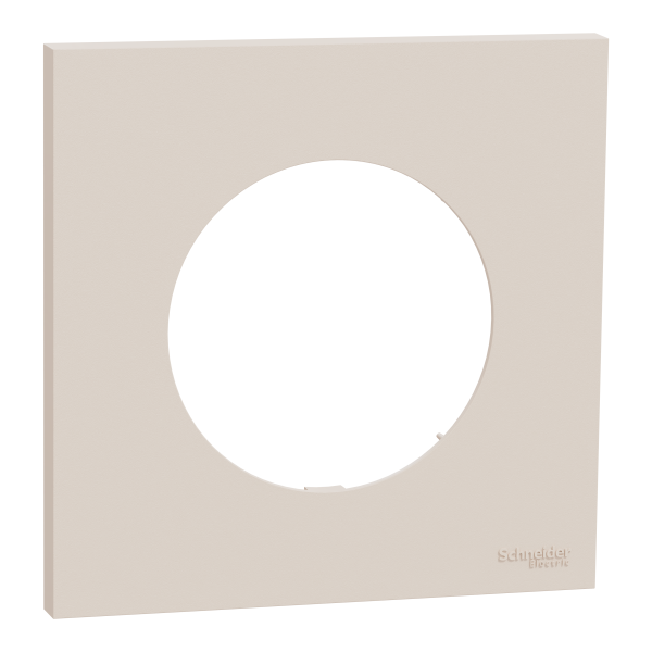 Odace - plaque de finition 1 poste - couleur beige sable