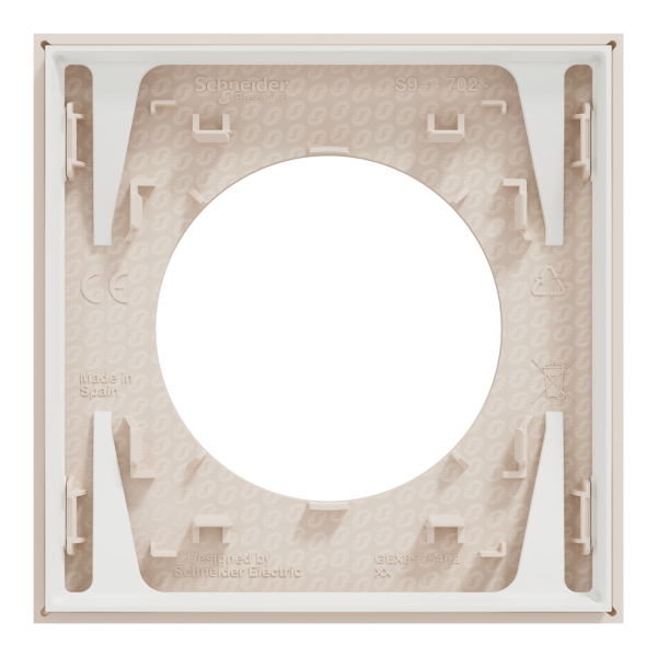 Odace - plaque de finition 1 poste - couleur beige sable