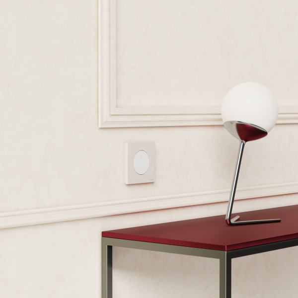 Odace - plaque de finition 1 poste - couleur beige sable