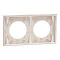 Odace - plaque de finition 2 postes - couleur beige sable