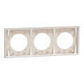 Odace - plaque de finition 3 postes - couleur beige sable
